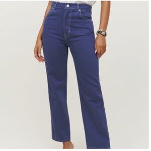 Reformation Cowboy Highrise Danube Straight Leg Pants - Size 28
